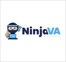 A logo of a ninja with thumbs up.